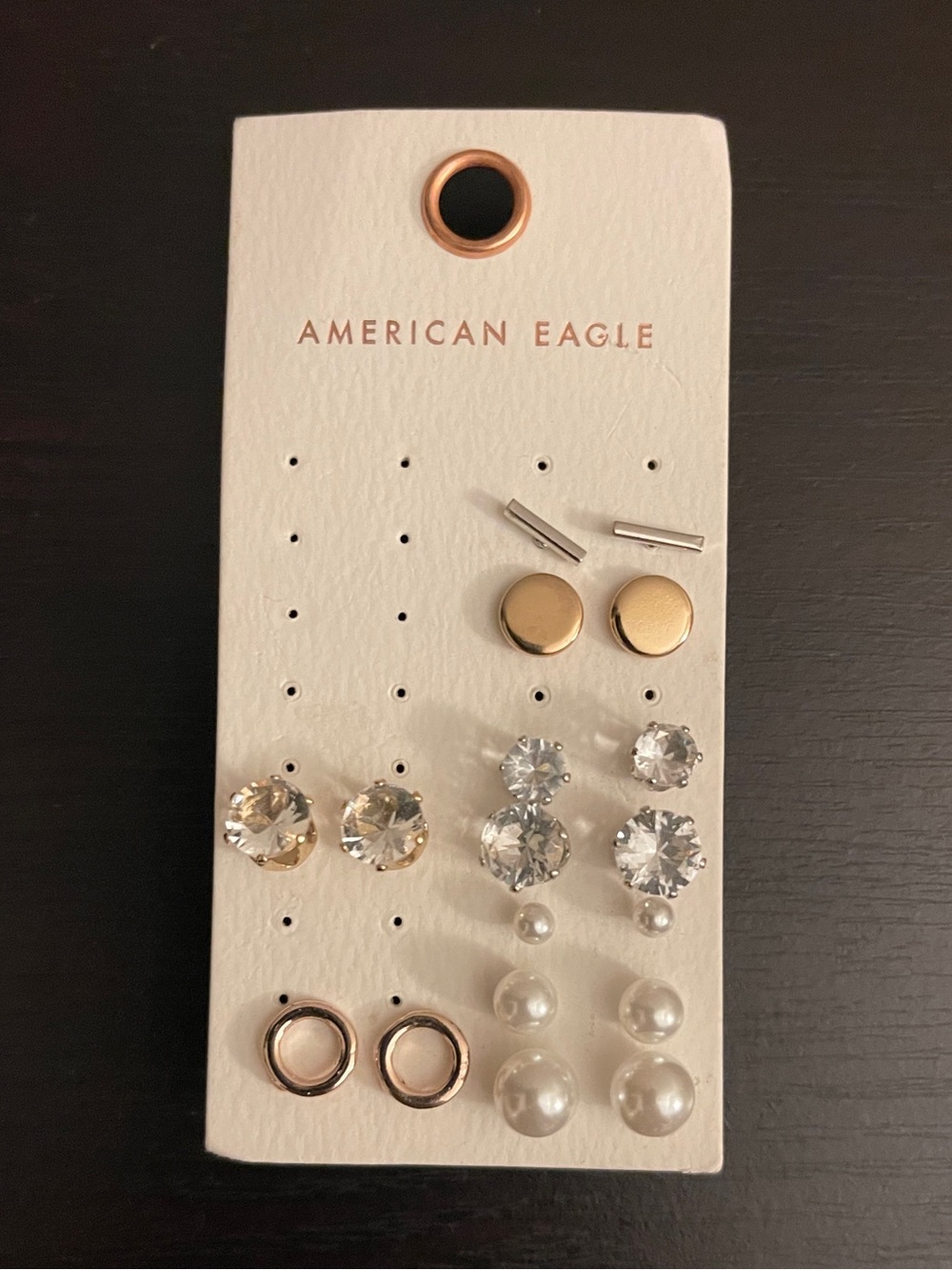 AEO NWT Set of 9 Pairs Stud Earrings